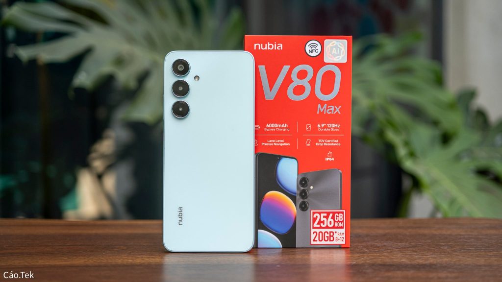 Mở hộp trên tay nubia V80 Max: Pin 6.000 mAh, có nhiều tính năng AI, màn hình lớn 6.9 inch 120 Hz缩略图 Edit