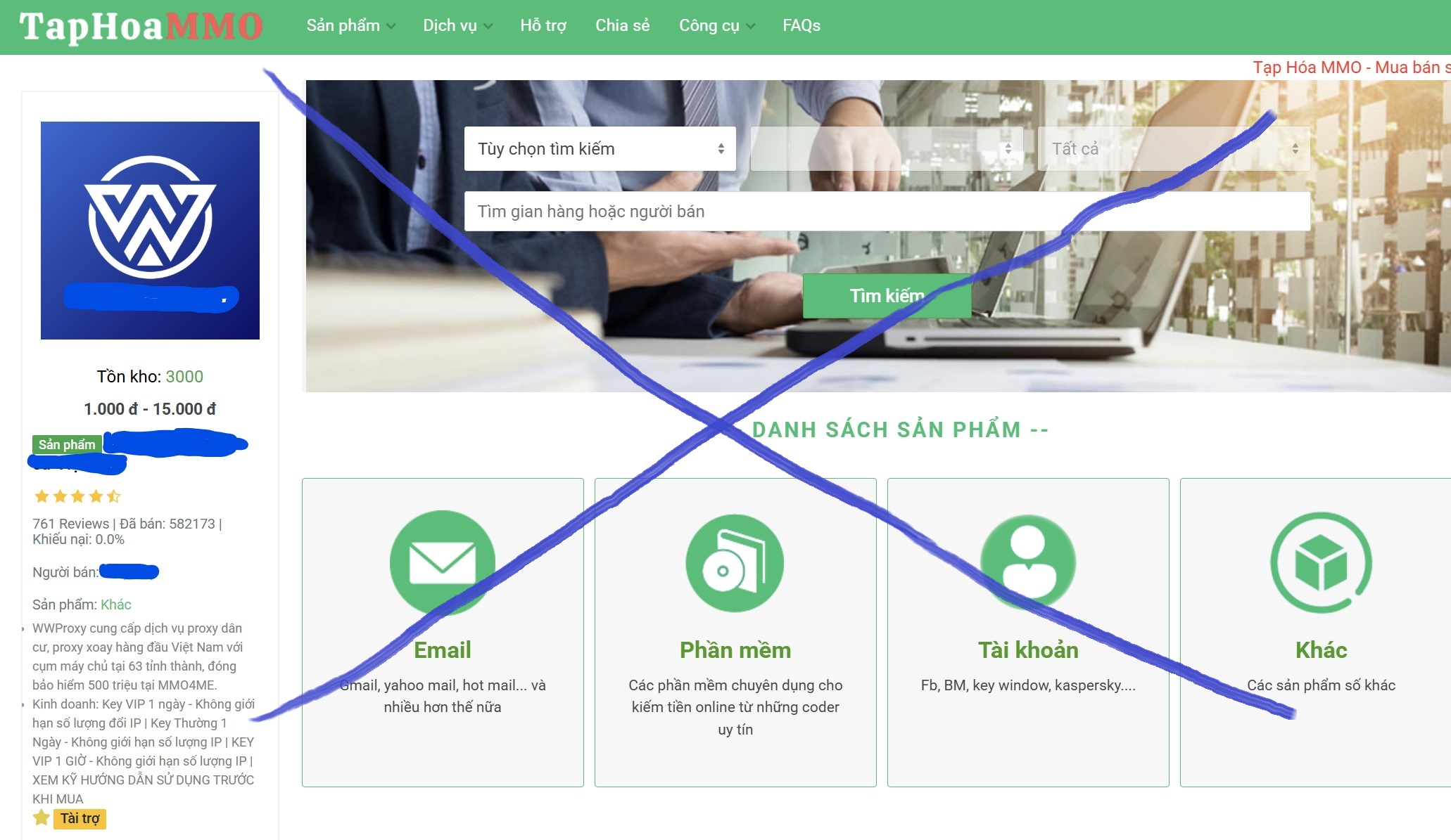 Cẩn thận với Tạp Hóa MMO (taphoammo.net)