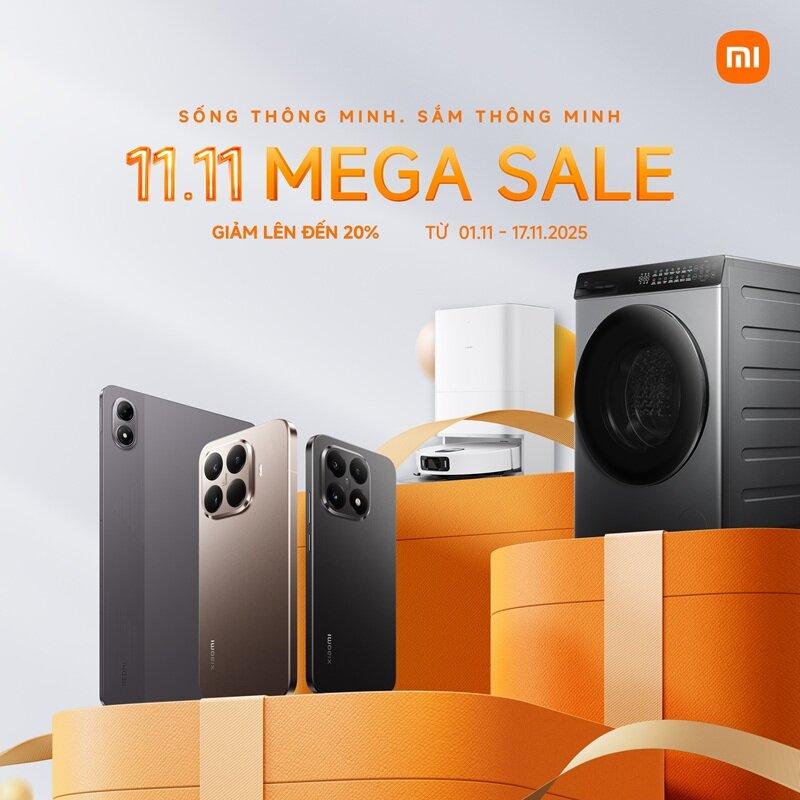 Xiaomi 11.11 Mega Sale bùng nổ với ưu đãi lên đến 20% toàn hệ sinh thái