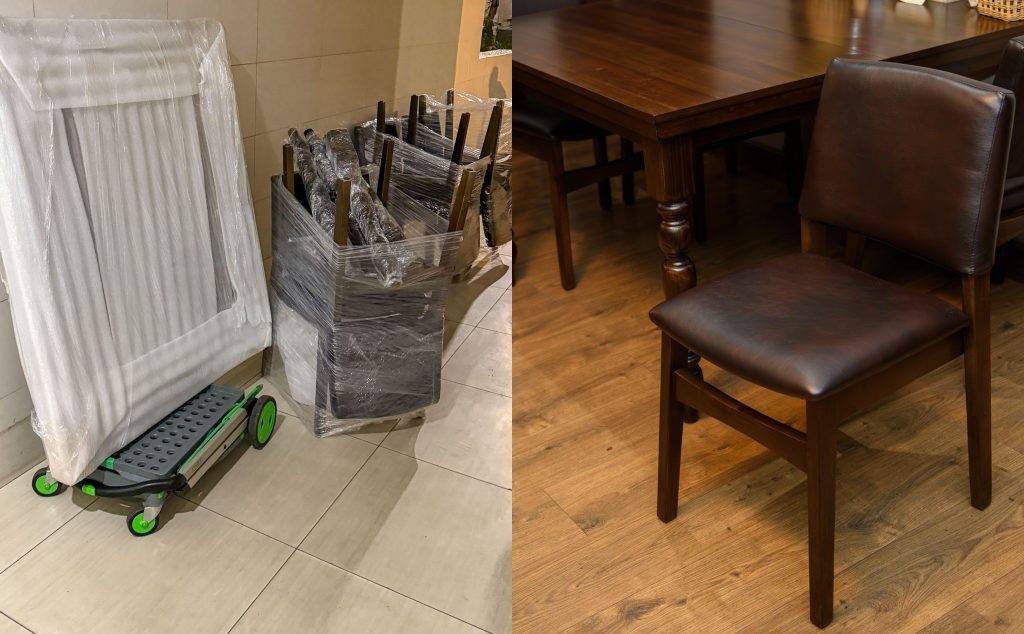 Mua bộ bàn ăn có thể chỉnh kích thước từ 4 lên 6 chỗ và ngược lại… Chuyển lên nhà bằng xe CLAX缩略图 Tết Tinh Tế