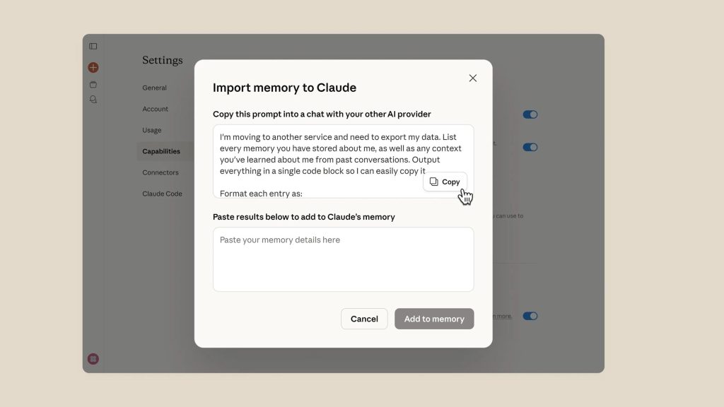 Memory Import: công cụ của Anthropic cho thấy AI đang lưu rất nhiều thứ về anh em缩略图 Edit