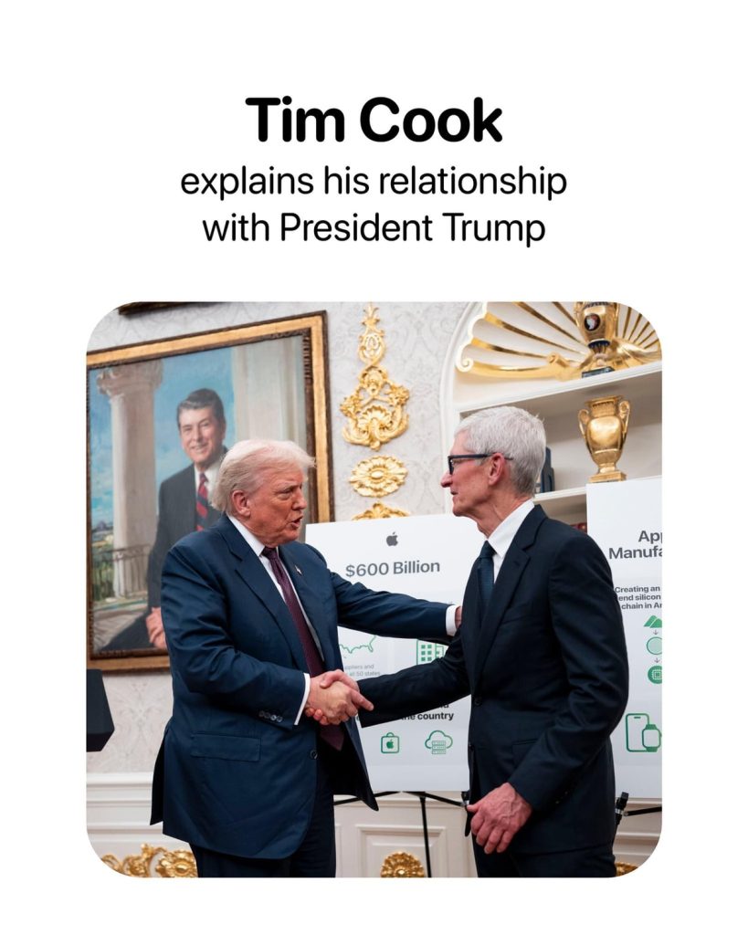 CEO của Apple, Tim Cook, nhận xét rằng chính quyền Trump rất dễ tiếp cận. Ông nhấn mạnh tầm quan…缩略图 cuhiep