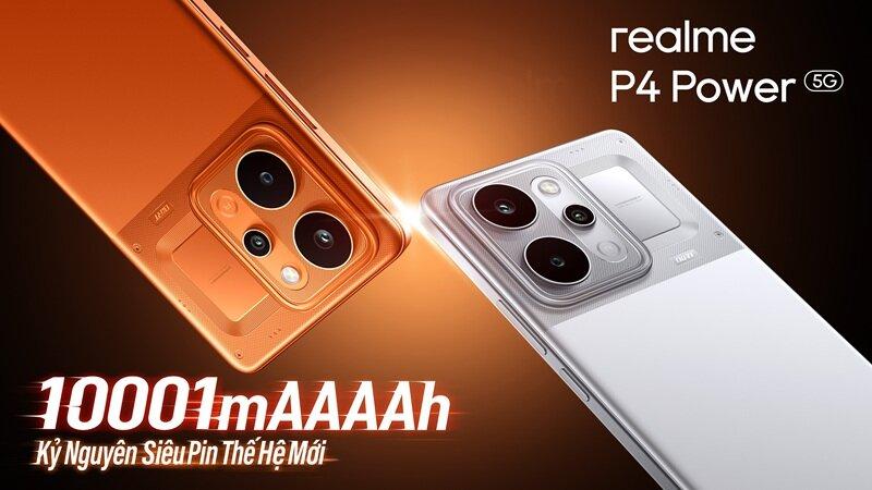 realme P4 Power smartphone siêu pin 10001 mAh, đáp ứng nhịp sống đa nhiệm của Gen Z